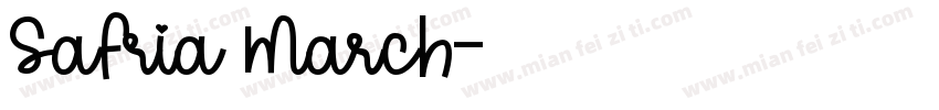 Safria March字体转换